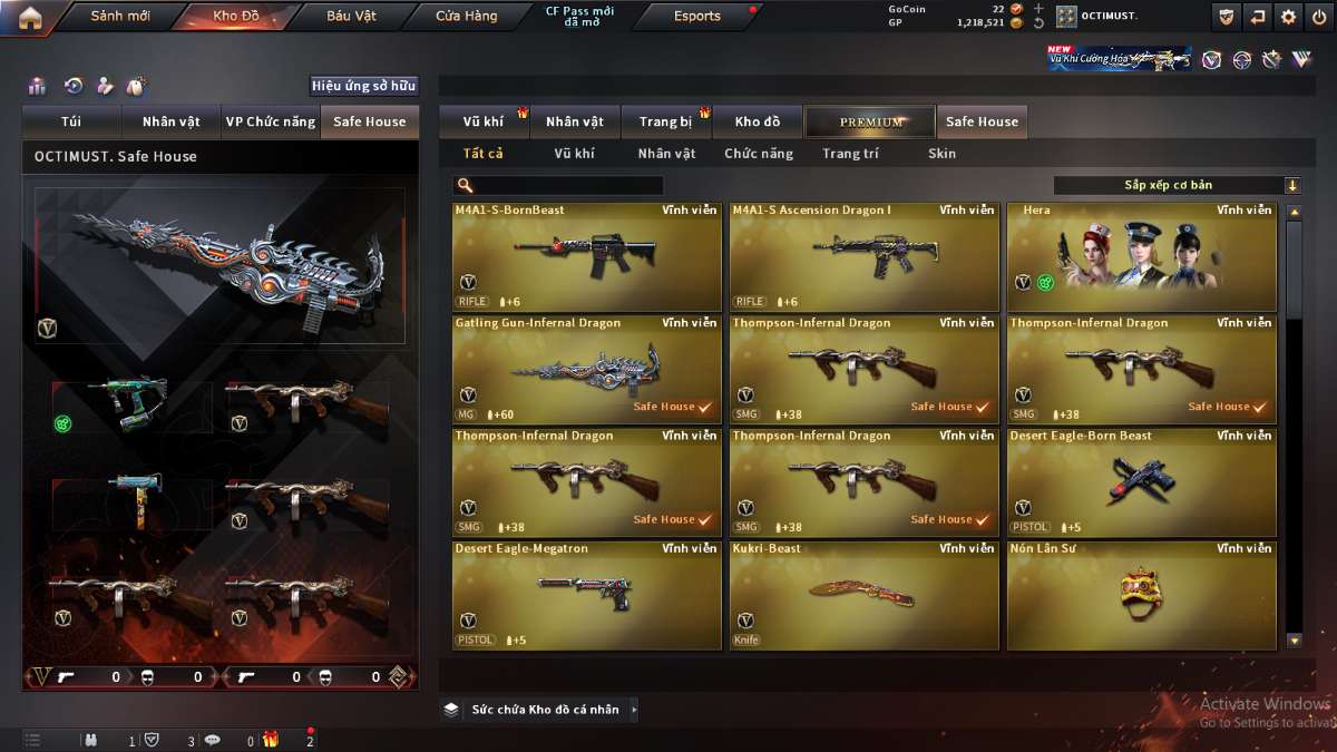 shop acc cf uy tin gia re